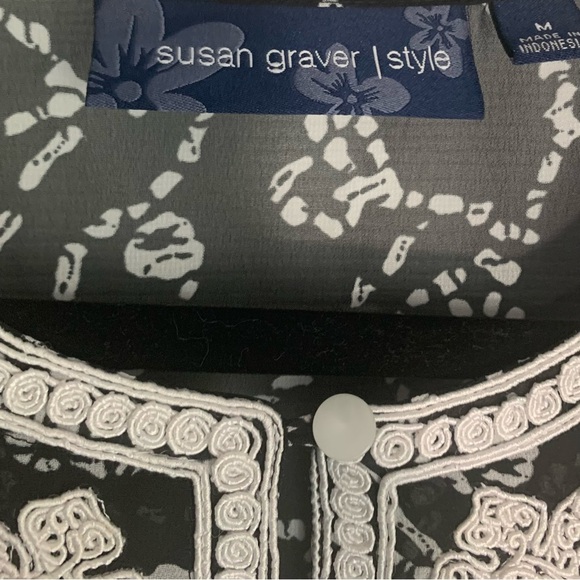 Susan Graver Sheer Swimsuit Tunic Coverup - Picture 3 of 8